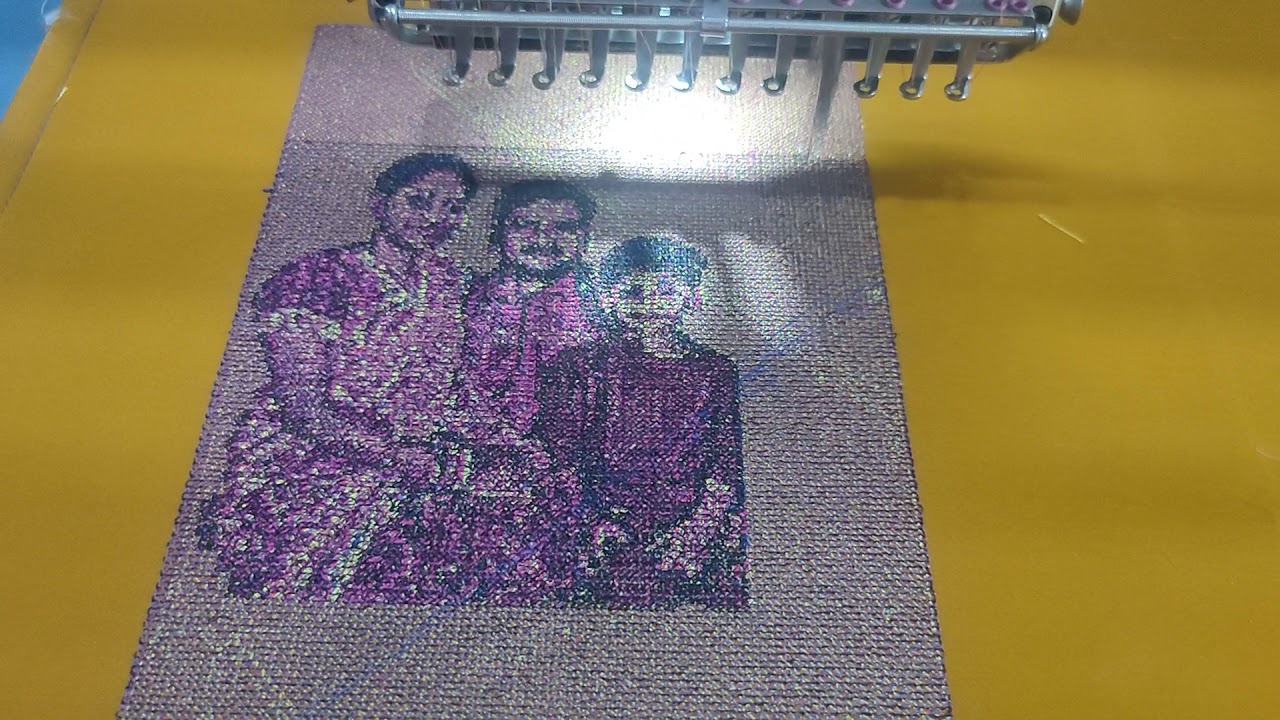 Photo Embroidery,details next video #ComputerEmbroidery #photoembroidery #computerembroiderymachine