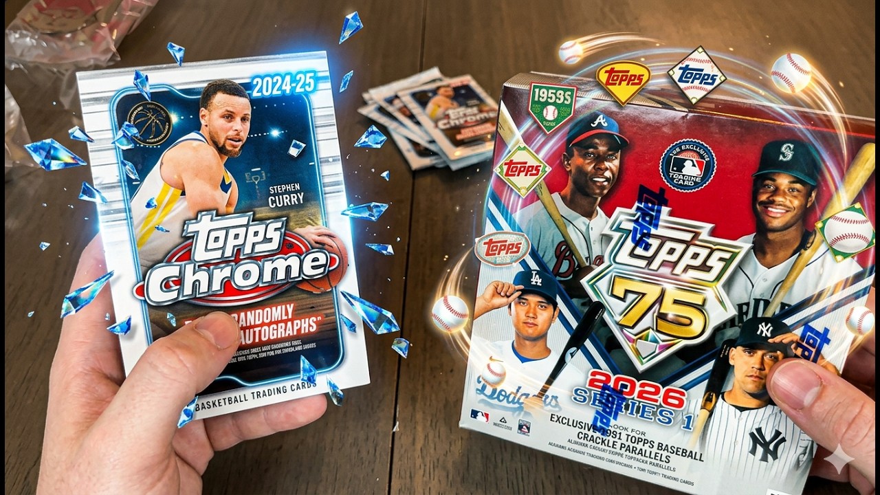 Коробка Topps 2026 серии, первая! В ней две пронумерованные карточки и невероятно ценный экземпля...