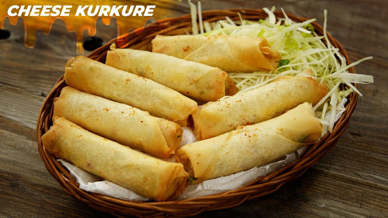 Cheese Kurkure Recipe - Crispy Cheese Finger Rolls CookingShooking