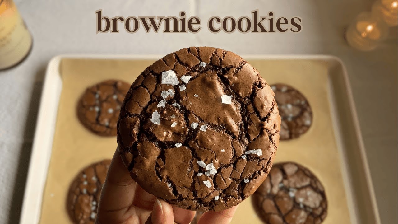 Fudgy Brownie Cookies ♡ Bake With Me