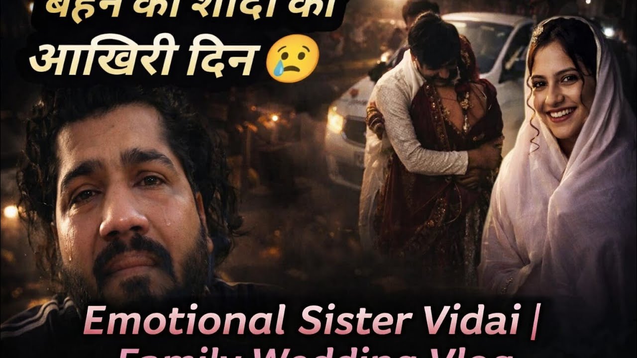 👉 बहन की शादी का आखिरी दिन 😢  Emotional Sister Vidai Family Wedding Vlog
