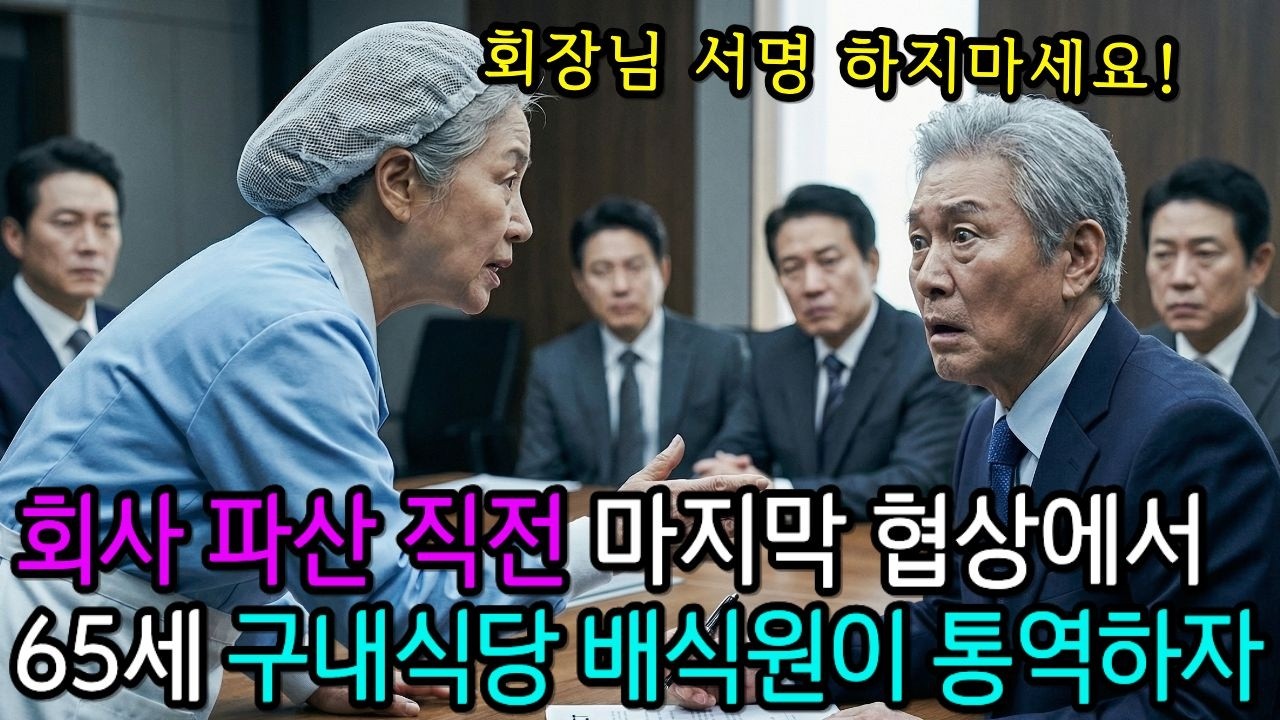 서명하려던 재벌회장 앞에서 65세 가난한 구내식당 배식원의 한마디 “통역이 다릅니다…”ㅣ노후사연ㅣ감동사연ㅣ사연라디오ㅣ오디오북