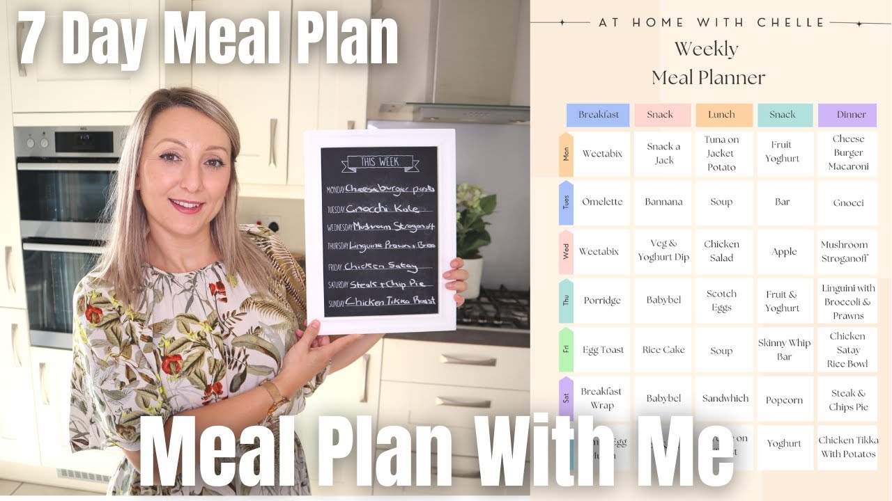 Meal Plan With Me - 7 Day Healthy Meal Plan - Slimming World Friendly