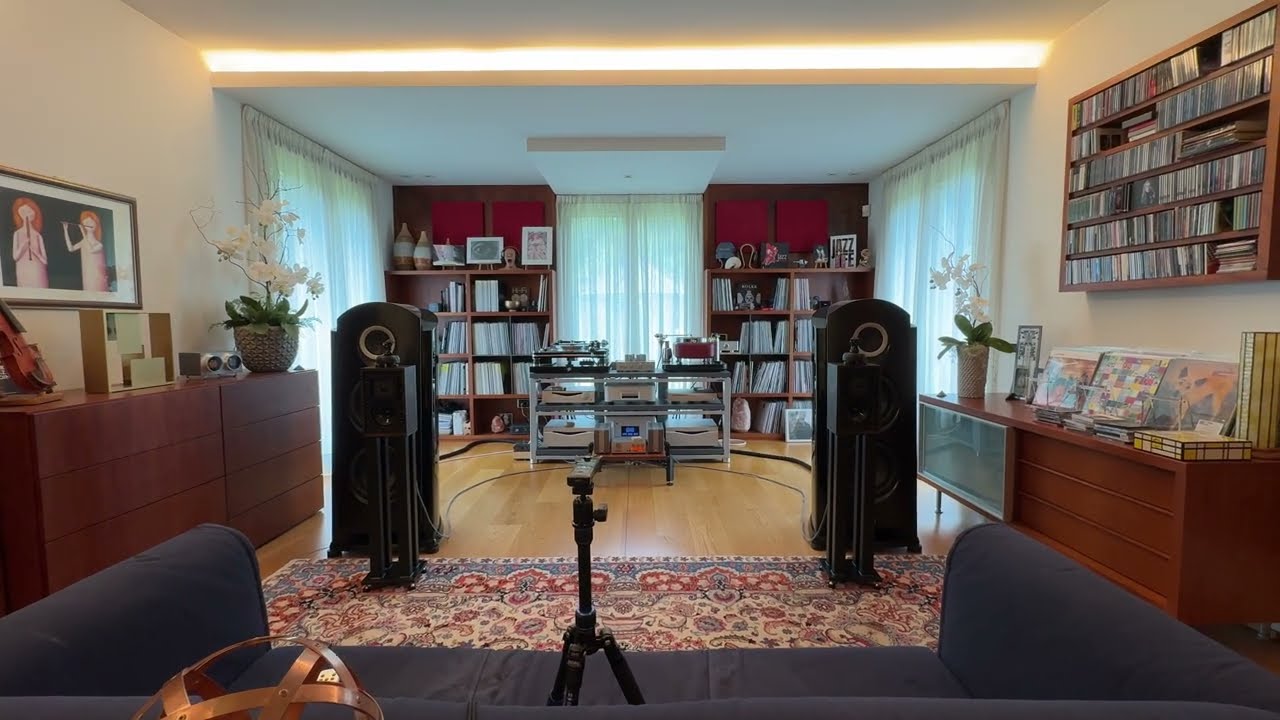 New Quad 33 + 303 bi-amp with AudioMaster LS3/5A playing 