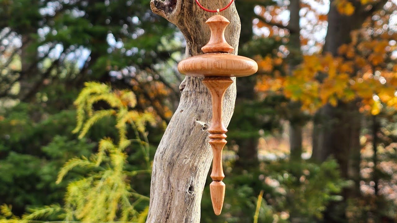 Woodturning Icicle ornament