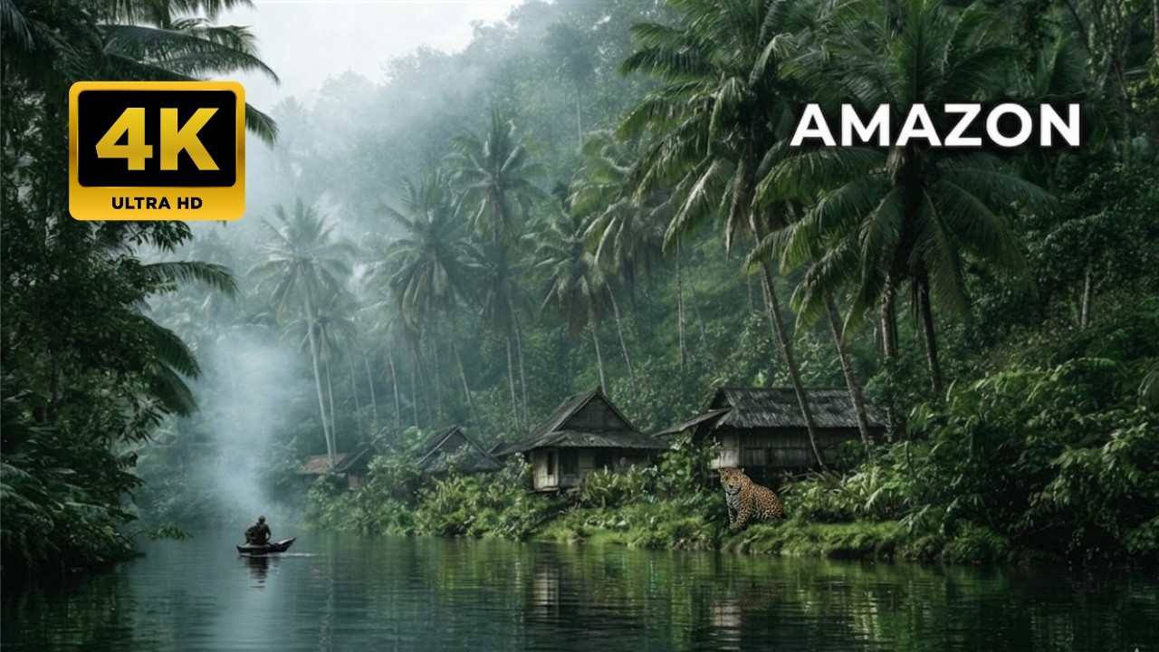 Nighttime Rainforest Wildlife: Jaguars, Tapirs & Poison Dart Frogs in Ultra-Realistic 8K