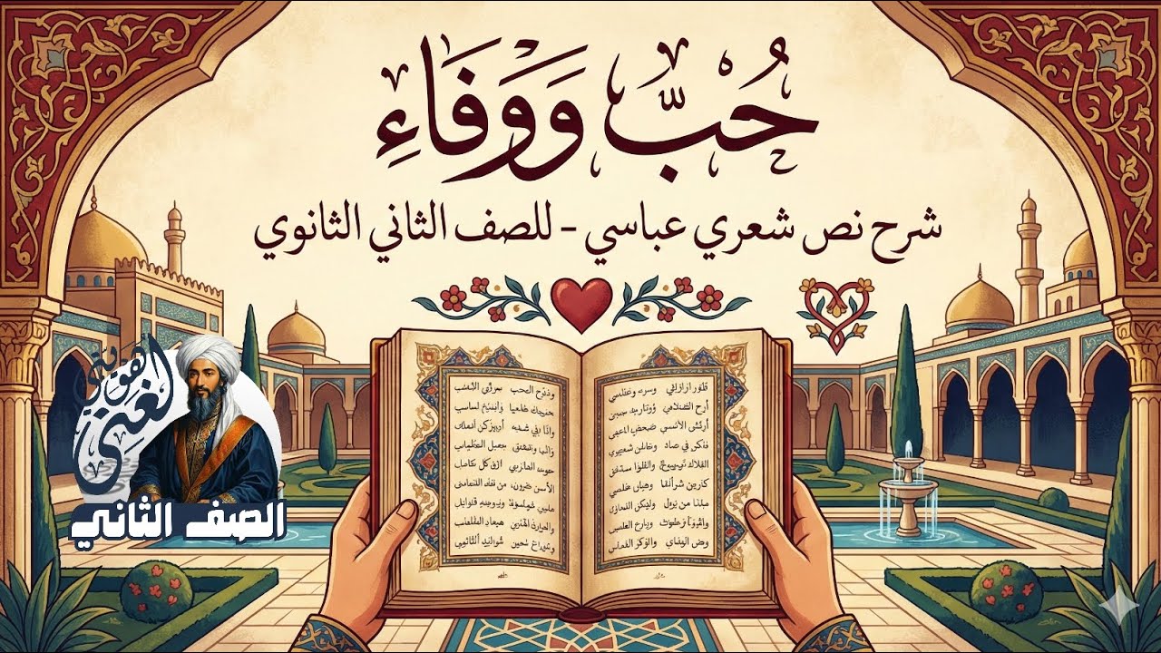 تكملة حل أسئلة درس (حب ووفاء) للصف الثاني الثانوي #الظلال 