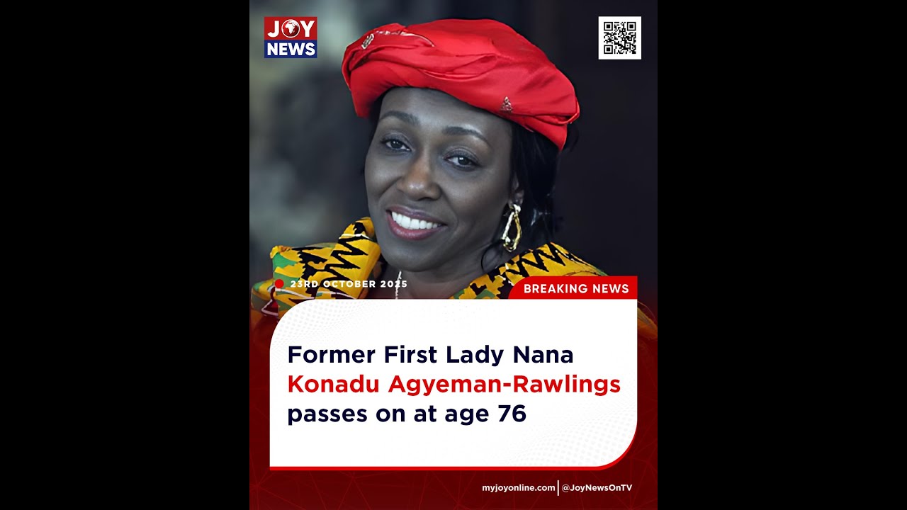 BREAKING!: Former First Lady Nana Konadu Agyeman-Rawlings passes on at age 76 🖤🕊