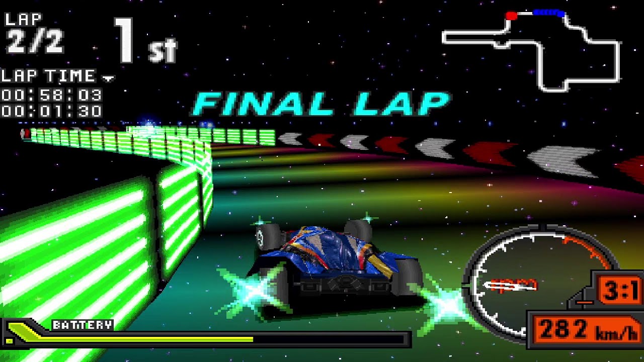 Bakusou Kyoudai Let's & Go!! Eternal Wings PS1 Longplay - Boring Racing Game