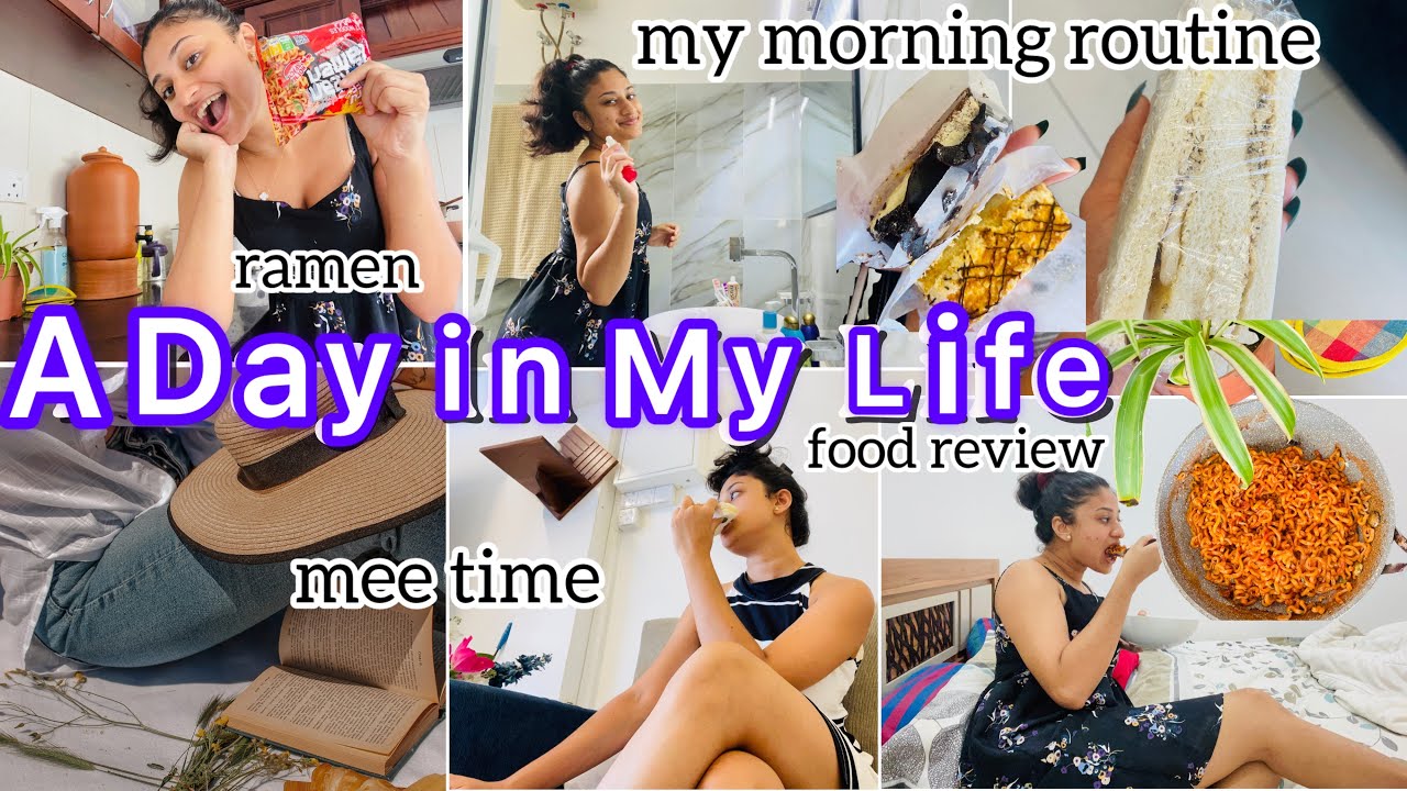day life|ගෙදරදීම solo date යමු🌻|morning skin care routine අලුත්ම රාමෙන් එක රස බලමු 🍜|💯✅