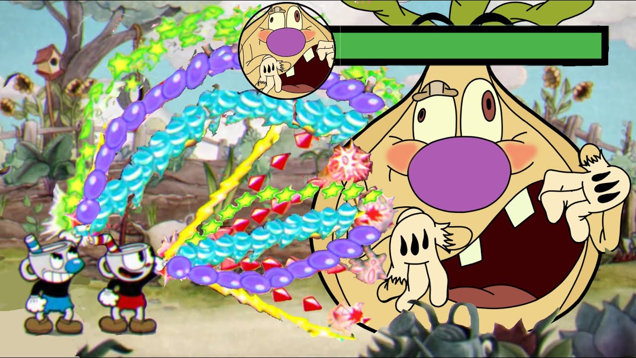 Cuphead — Двое игроков против всех боссов, использующих всё оружие одновременно с экстремальной с...