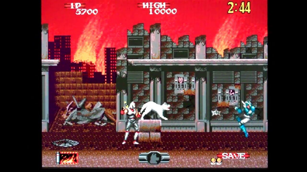 Shadow Dancer: The Secret of Shinobi Mega Drive Gameplay (Sega Mega Drive Classics)