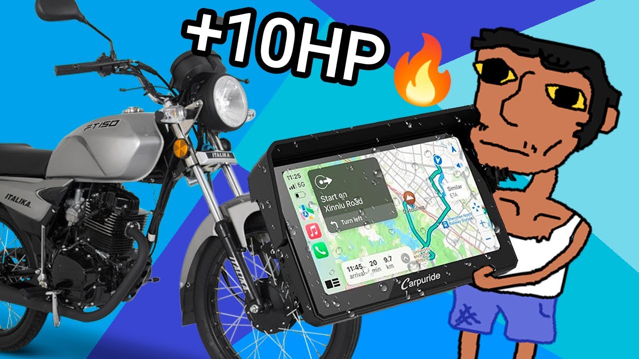 La mejor pantalla para tunear tu moto bellaka🥵