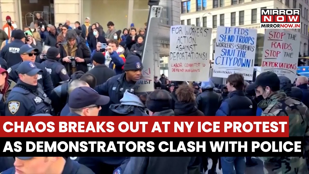 New York Anti-ICE Protest: Several Arrested As Chaos Breaks Out After Demonstrators Block Streets