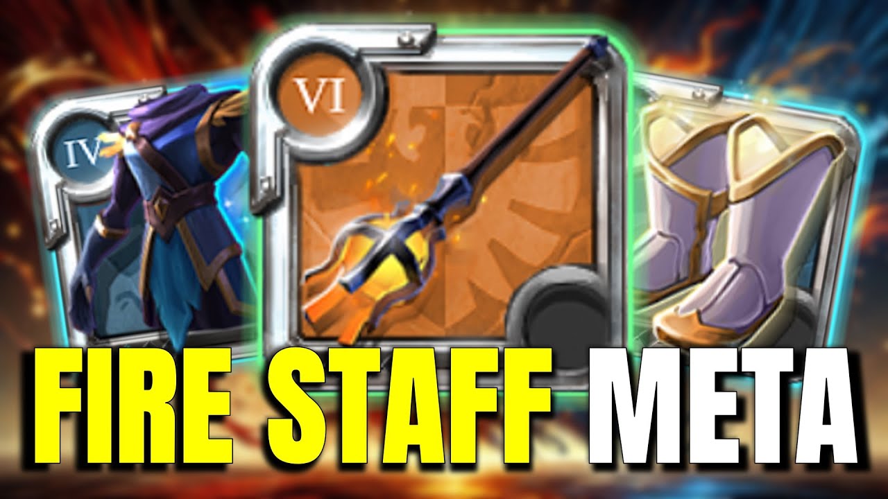 META Fire Staff Build Corrupted Dungeon - Albion Online Solo PvP 2024
