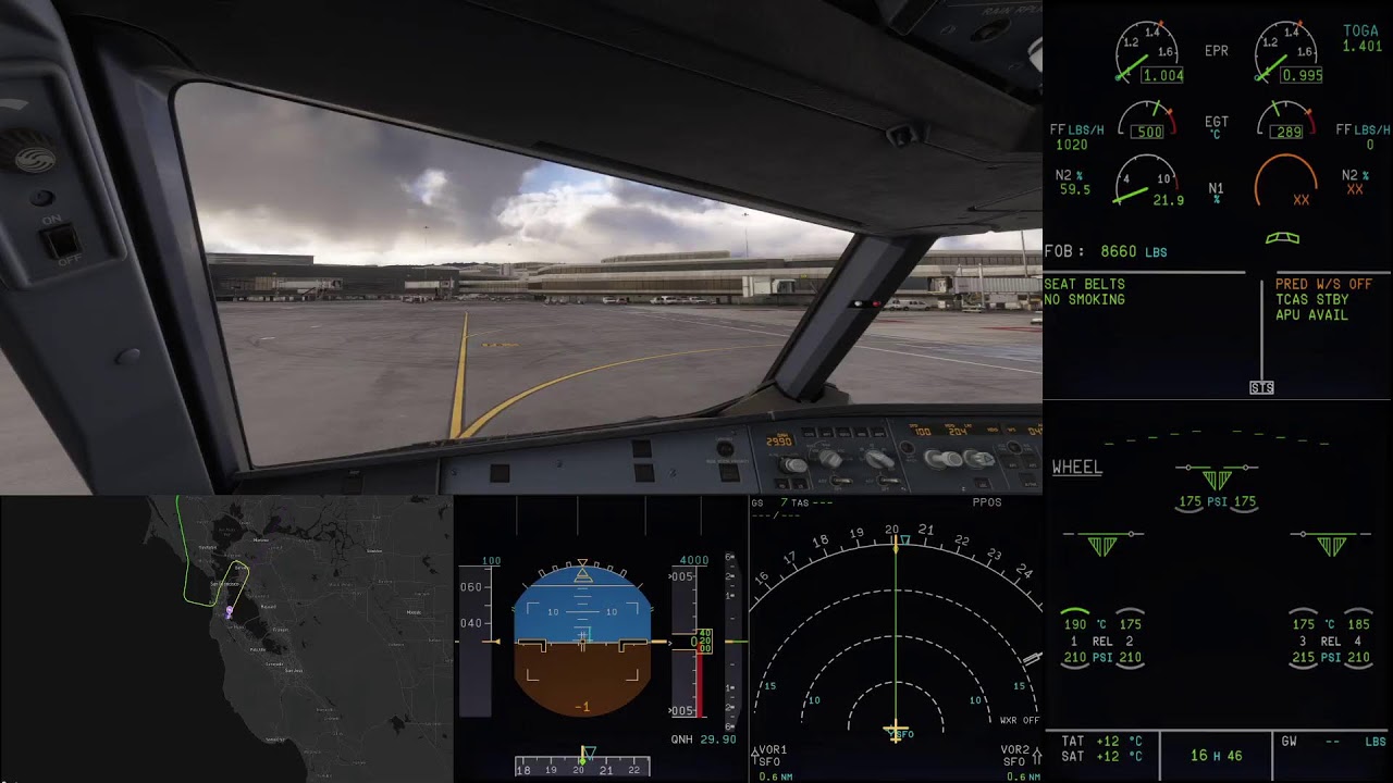 United Virtual A320 OPS | KBOI-KSFO