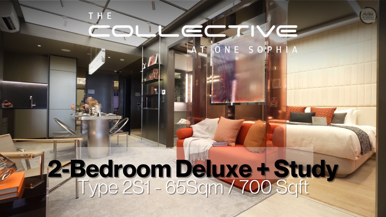 Singapore Showflat Tour - THE COLLECTIVE AT ONE SOPHIA I 2 Bedroom Deluxe + Study I OrangeTee AAG