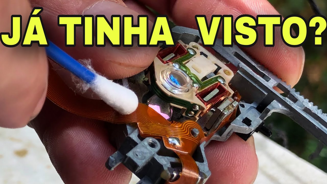 LIMPAR LEITOR DE PS1 ASSIM VOCÊ NUNCA VIU!!