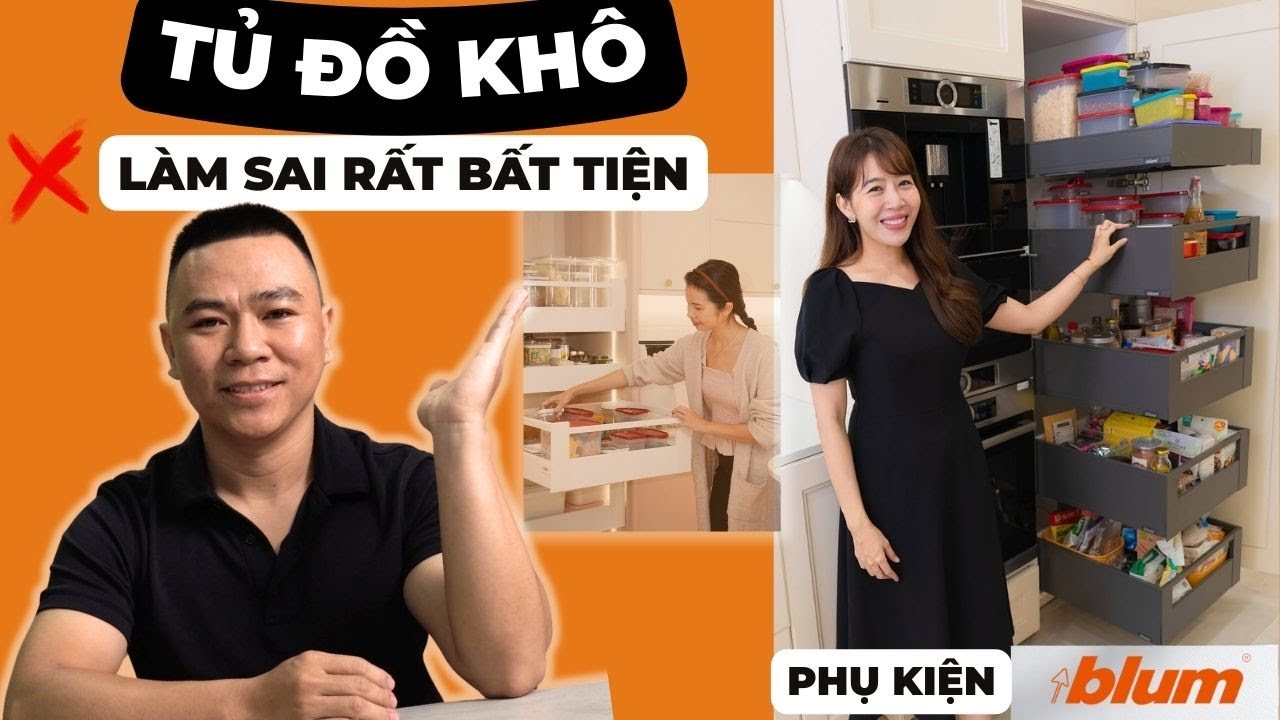 Tủ đồ khô trong bếp – Kinh nghiệm thực tế & những điều cần tránh | HUGA