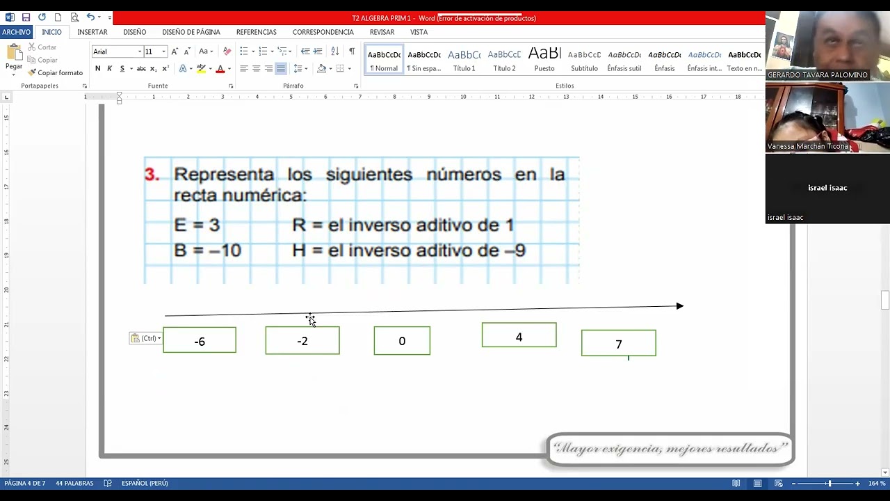 ALGEBRA PRIM 1 VACACIONAL 13 01 26