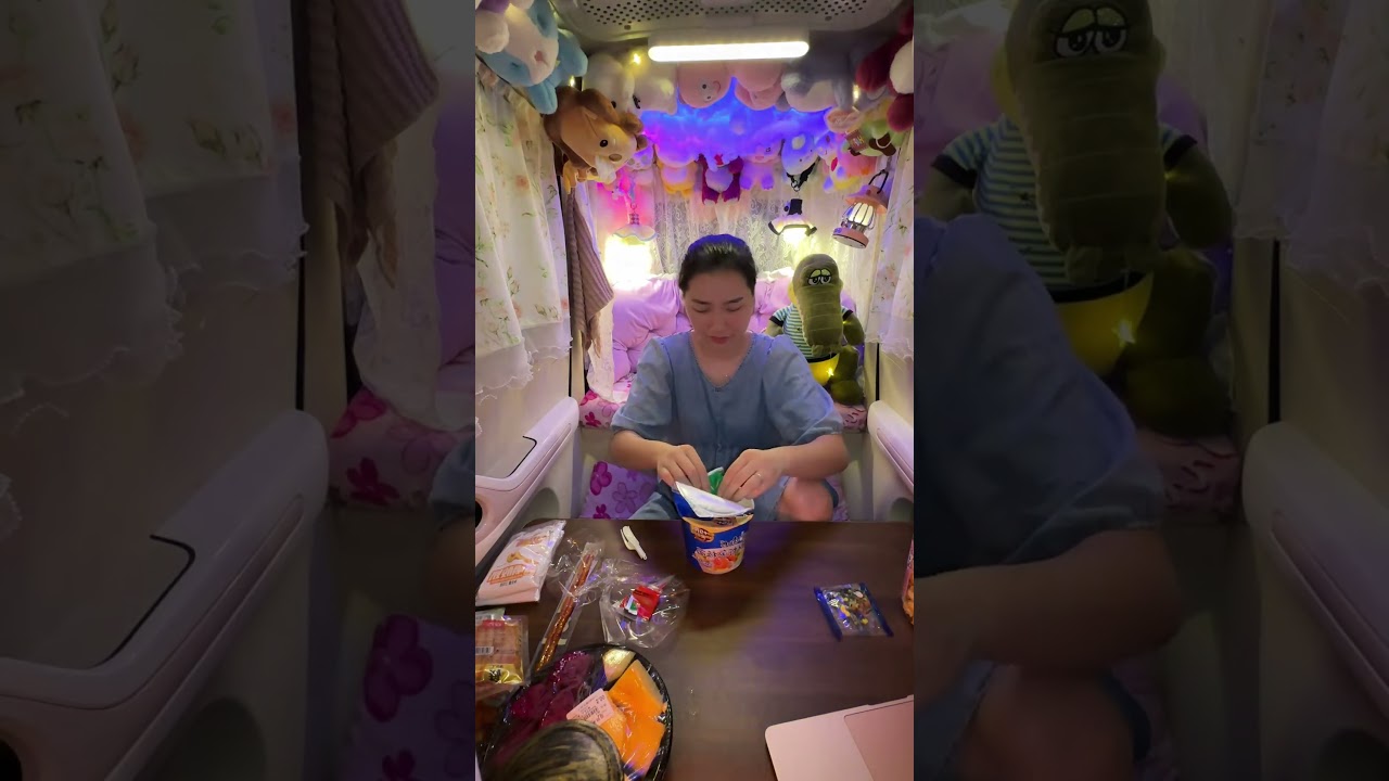 Mini RV, big comfort. Rain tapping. 3camping #camping #camplife #rv #rain #asmr