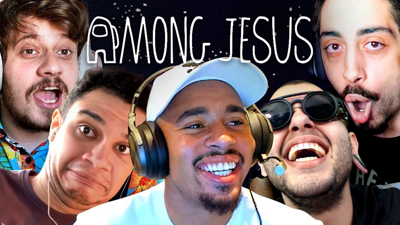 A GENTE CONVIDOU O GABRIEL JESUS PRA UMA PARTIDA DE AMONG US | ft. Canella, Lucas, Igor e  Maicon