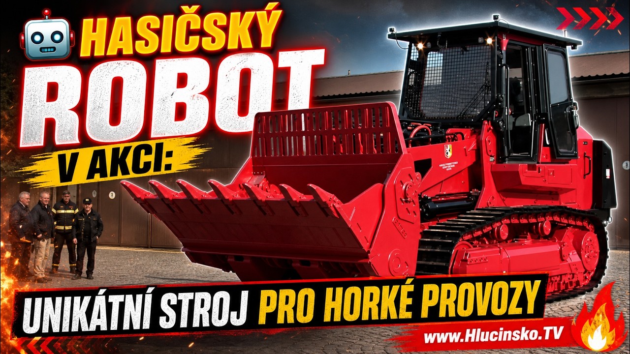 Hlučín ► Nový pásový nakladač CAT 973D Záchranný útvar Hasičského záchranného sboru www.Hlucinsko.TV