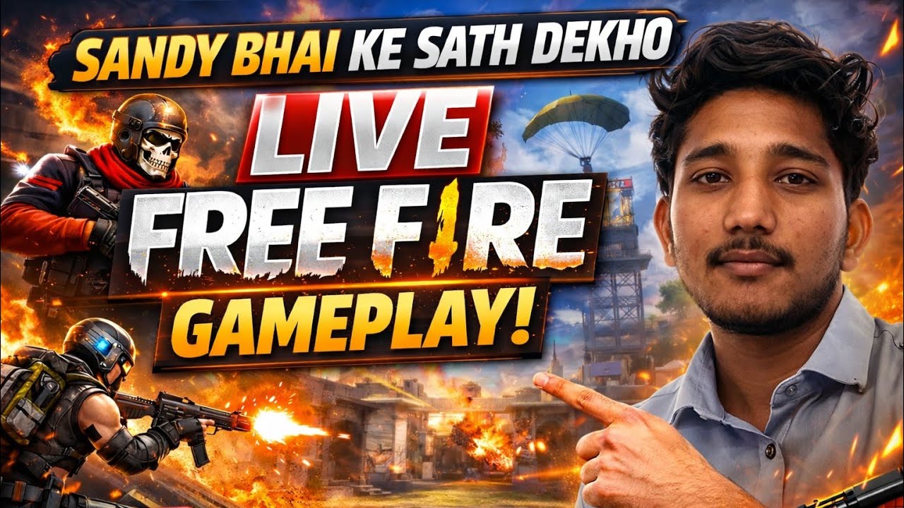 SANDY BHAI IS LIVE 💥 free fire lonewolf gameplay || FREEFIRE || 💯 #freefire #live #freefire live