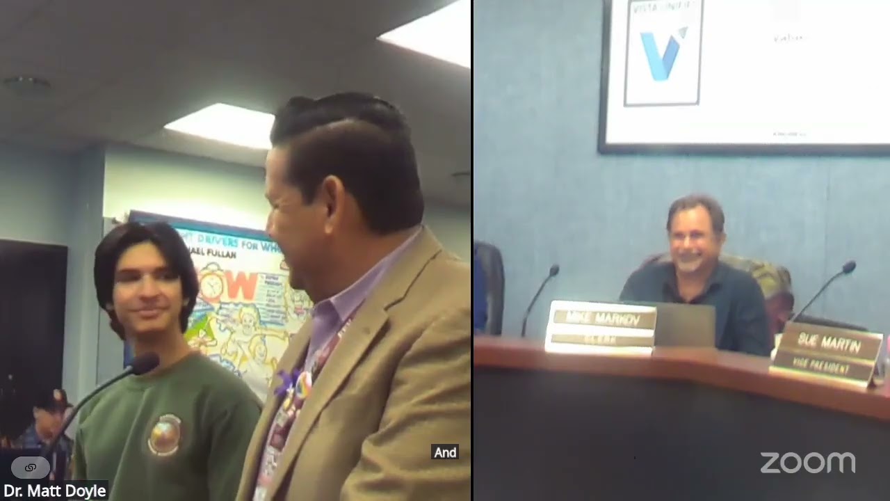 October 16, 2025 - Vista USD Board of Education Meeting Live Stream