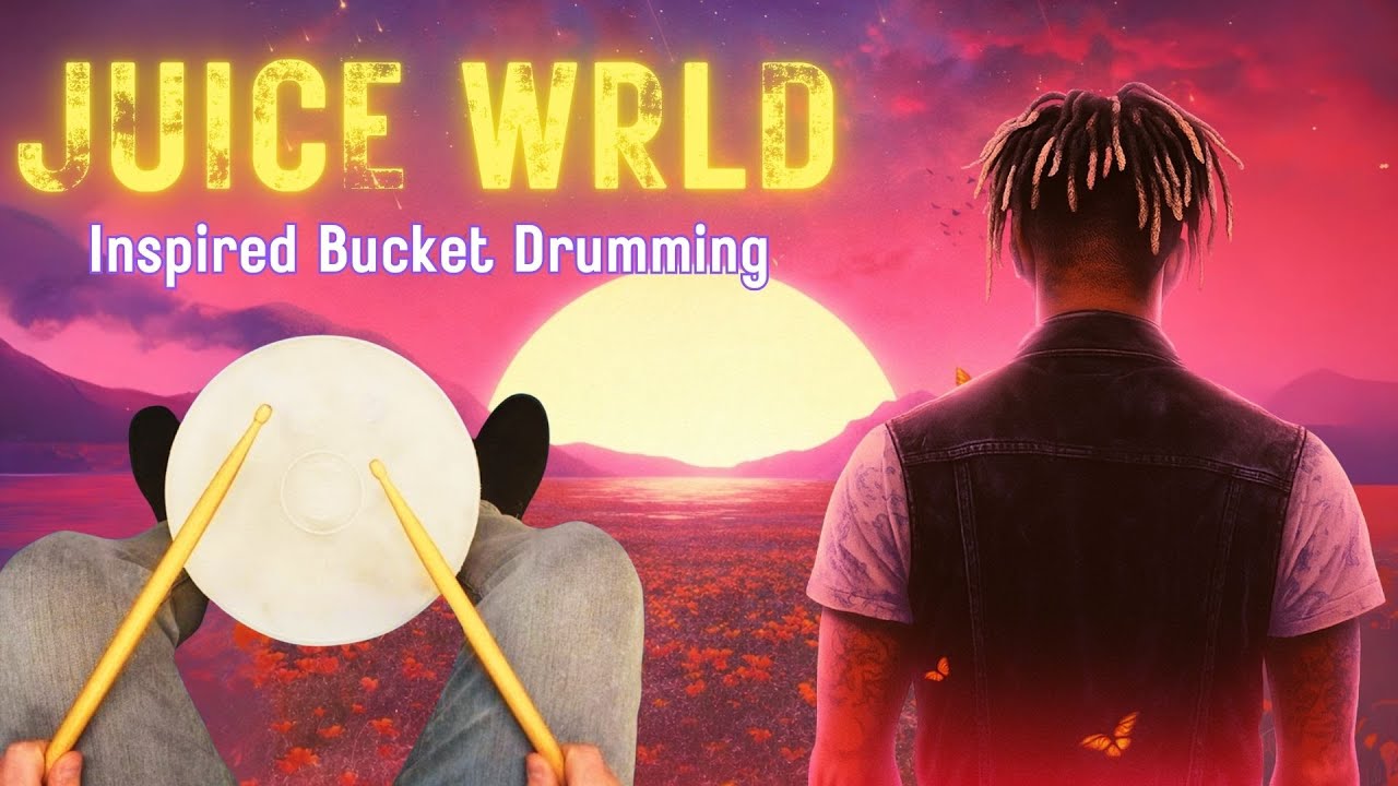 Juice WRLD Inspired Bucket Drumming 🥁 | Chill Hip Hop Beat Bucket Drumming Play Along