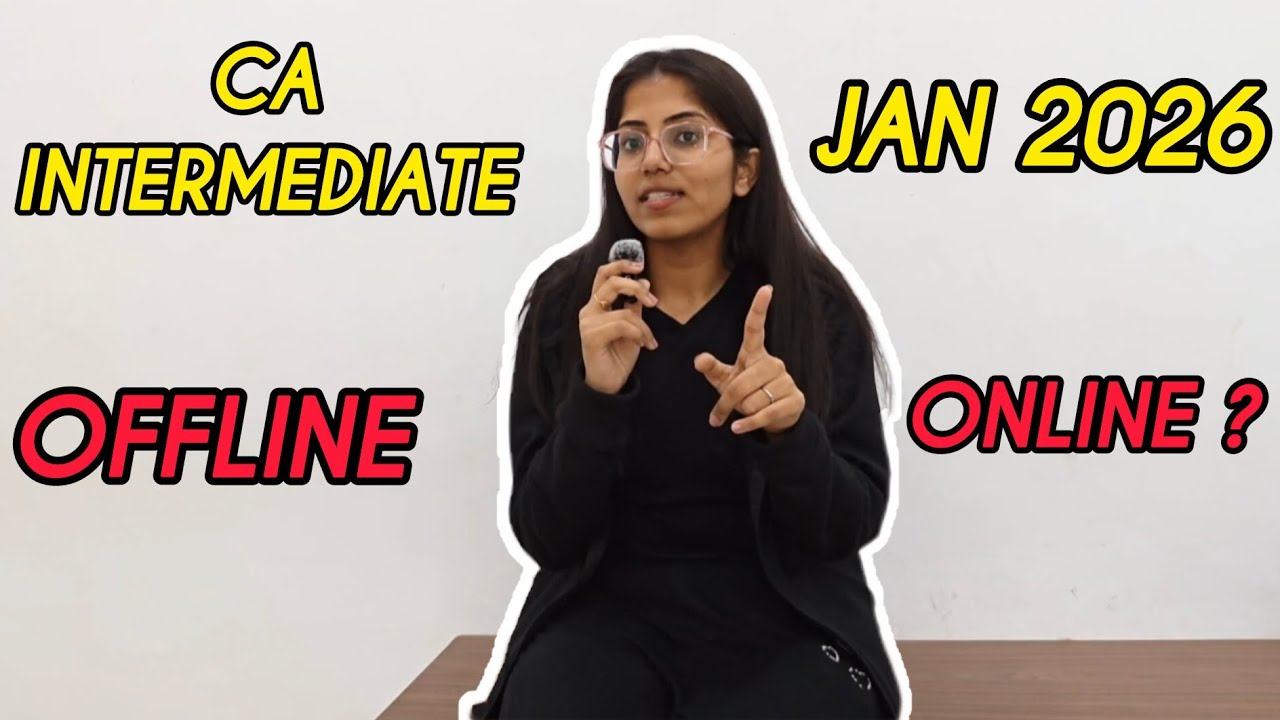 Online vs Offline Classes for CA Inter | Pros, Cons & My Opinion🤫