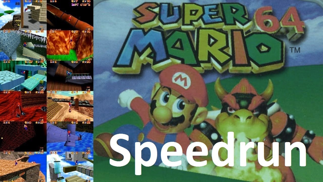 Let's Play Super Mario 64 - Speedrun (70Stars-75min)