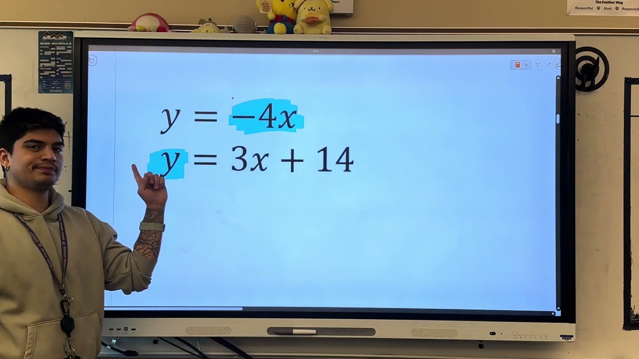 System of Equations SUBSTITUTION (7th)