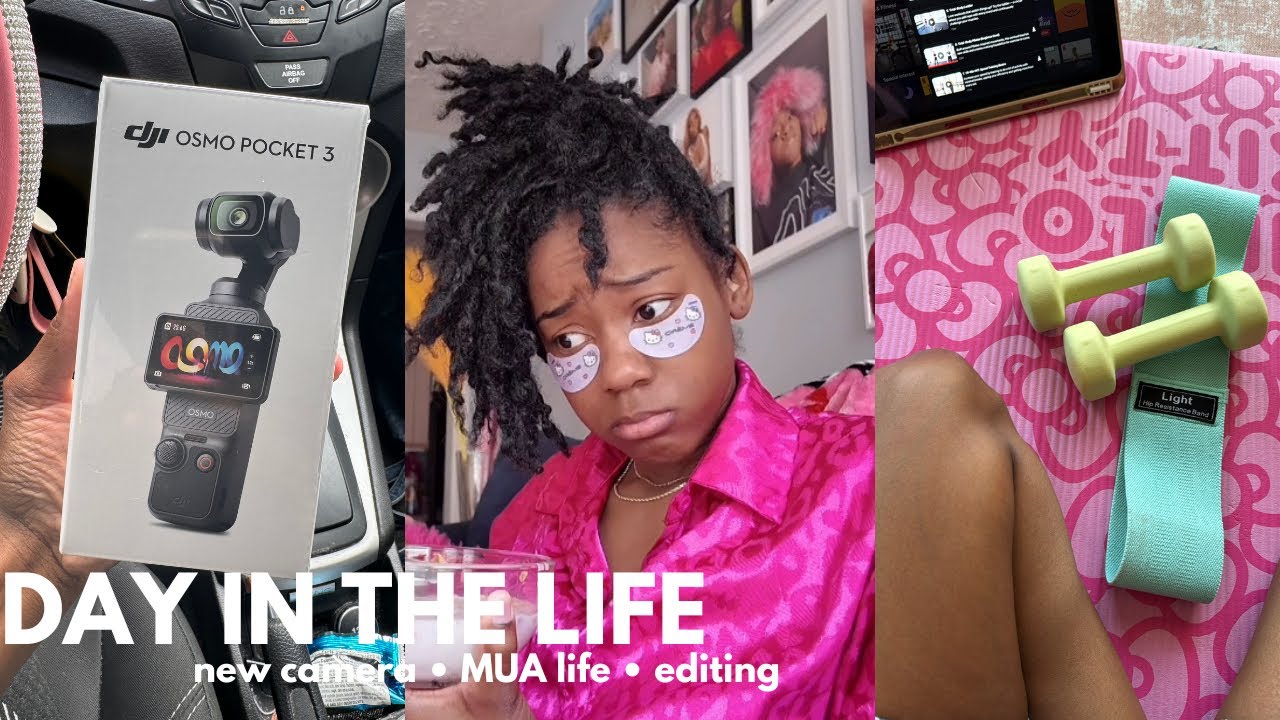 I bought the DJI Pocket III | Makeup artist life | Editing tips | Ashley the Mogul VLOG