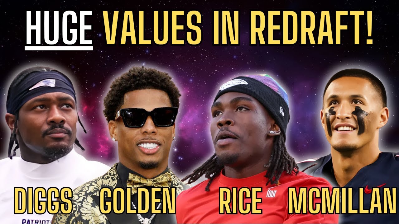 THESE Wide Receivers Are HUGE VALUES in Sleeper Redraft Leagues!