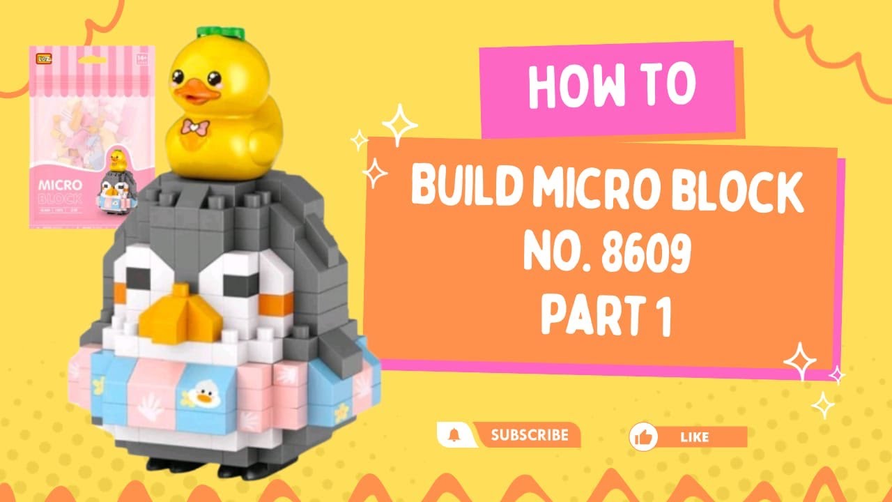 HOW TO BUILD MICRO BLOCK NO. 8609 PART 1 (bahasa)