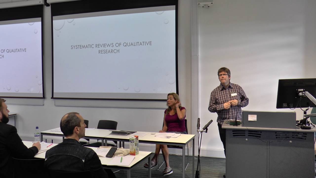 Synthesising Qualitative Research Findings, Dr Ruth Garside, Professor James Thomas