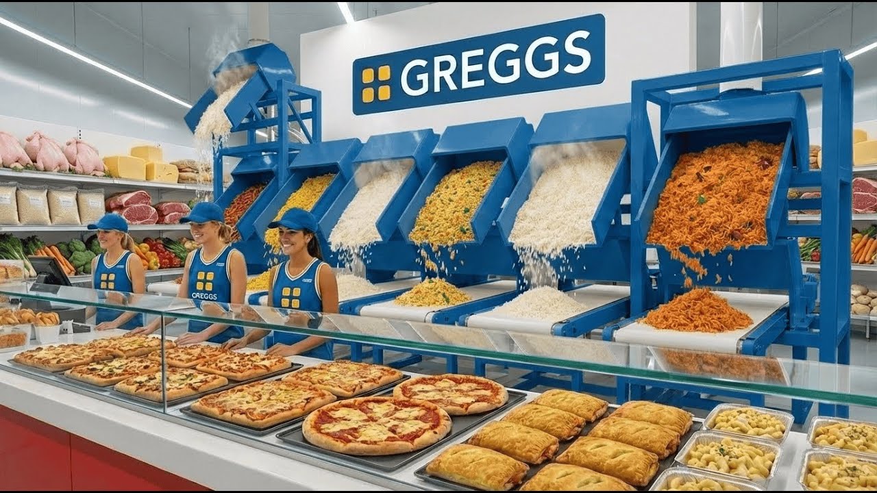 Most Popular GREGGS Food | How incredible Chicken and Cheese Bake are Made in Mega Factory?