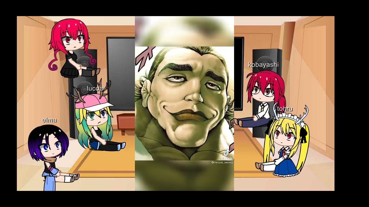 kobayashi reacciona a la familia hanma (1/2)