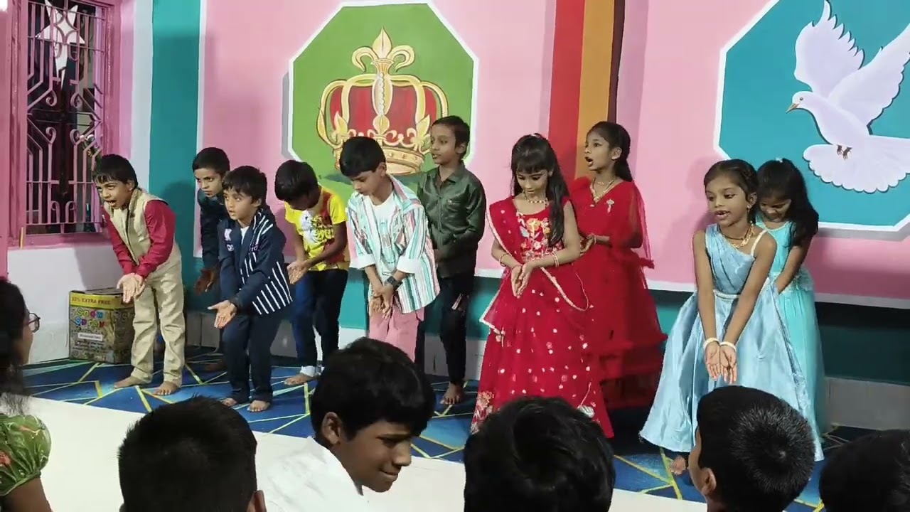 శ్రీ యేసు జన్మించినాడు తెలుగు క్రిస్మస్ సాంగ్ బై సండే స్కూల్ కిడ్స్ 