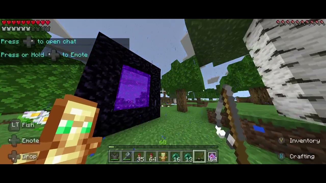 Beating the ender dragon