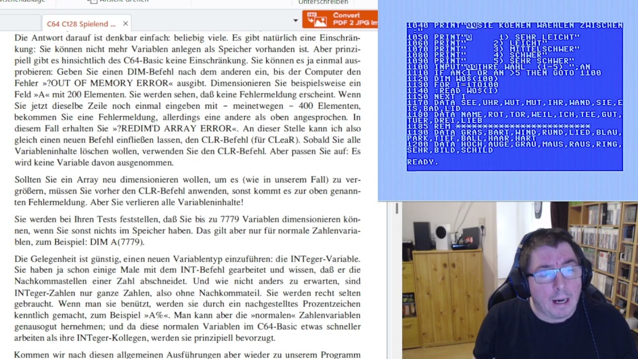 C64: Spielend Basic lernen - Word Scramble (Beschreibung)