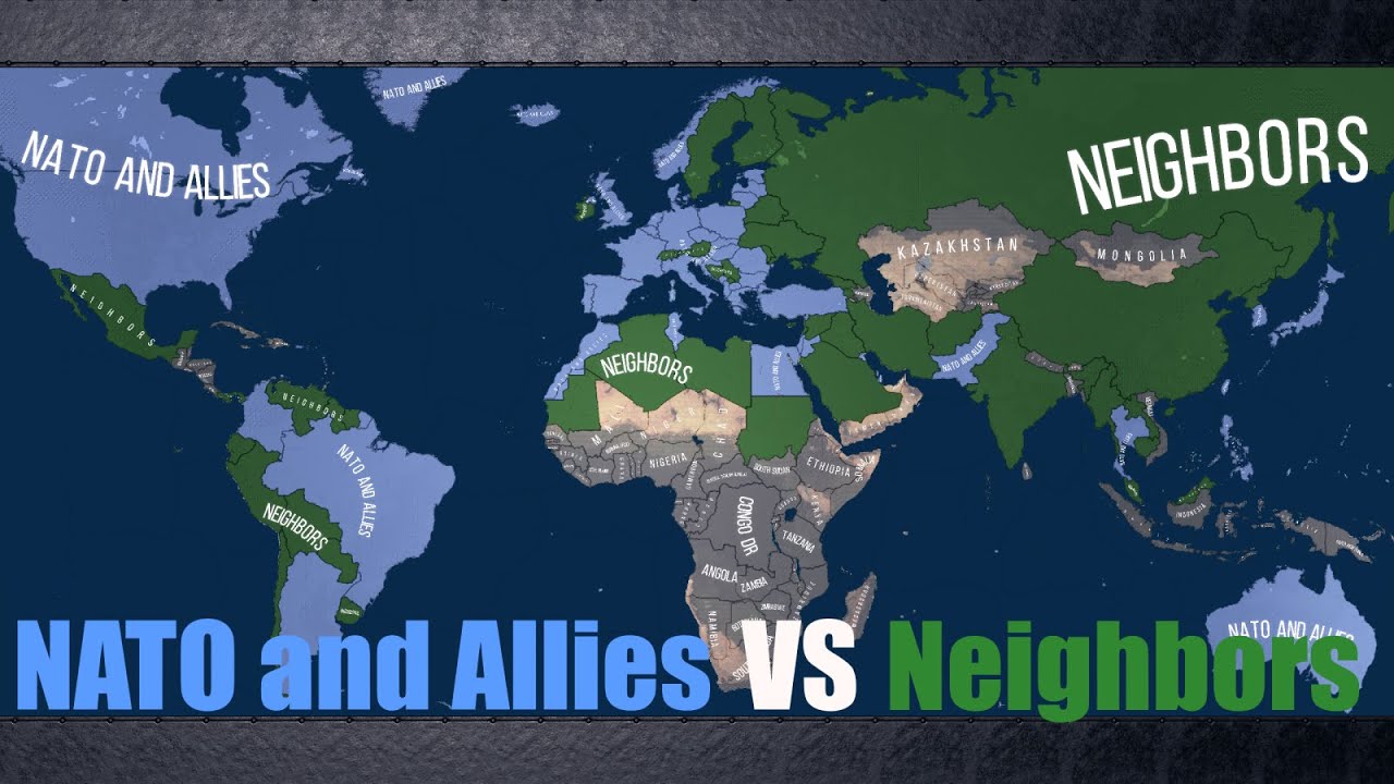 NATO and ALLIES vs NEIGHBORS - Hoi4 timelapse