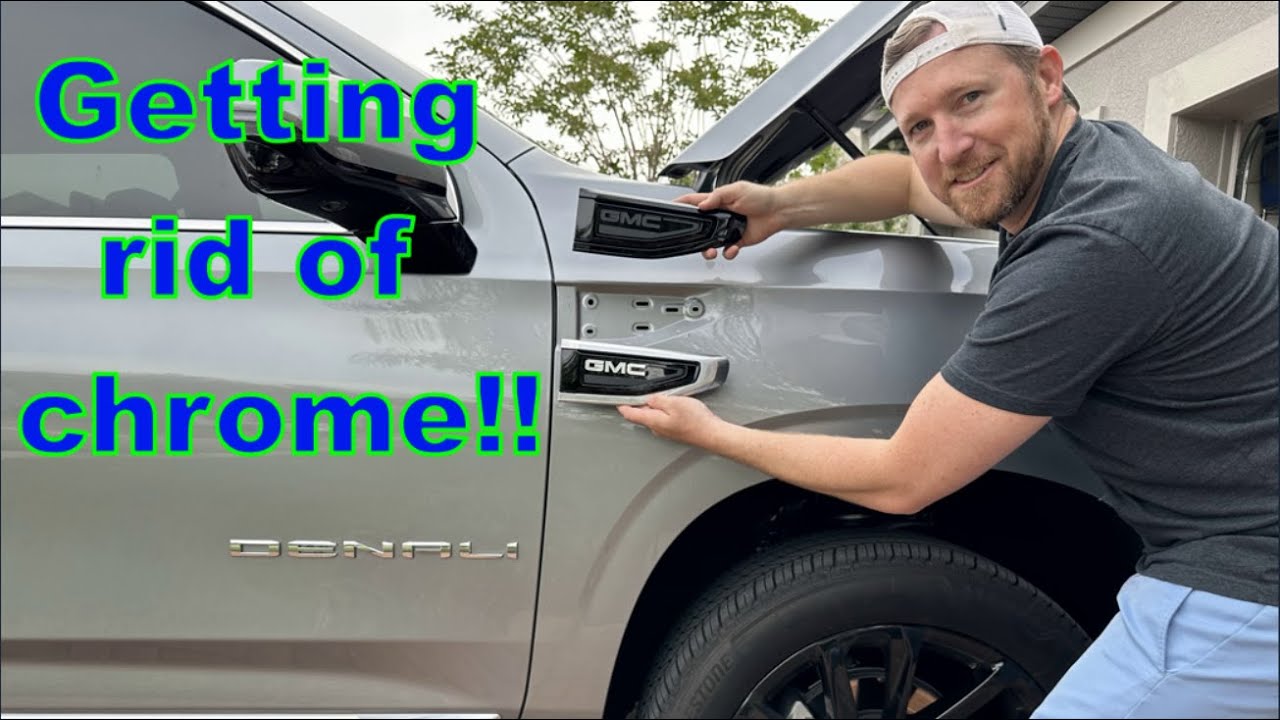 2021+ GMC Yukon Fender Emblem Ornament Install *DIY* #tahoe #yukon #escalade