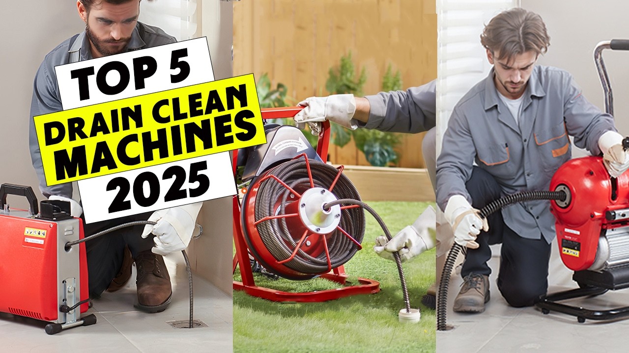 Best Drain Cleaning Machines 2026 | Powerful Electric Sewer Snake Drill Drain Auger Cleaner