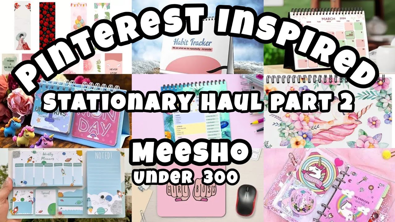 MEESHO CUTE STATIONERY HAUL🎀| MEESHO KOREAN STATIONERY UNDER 300😍| CUTE KAWAI STATIONERY FROM MEESHO