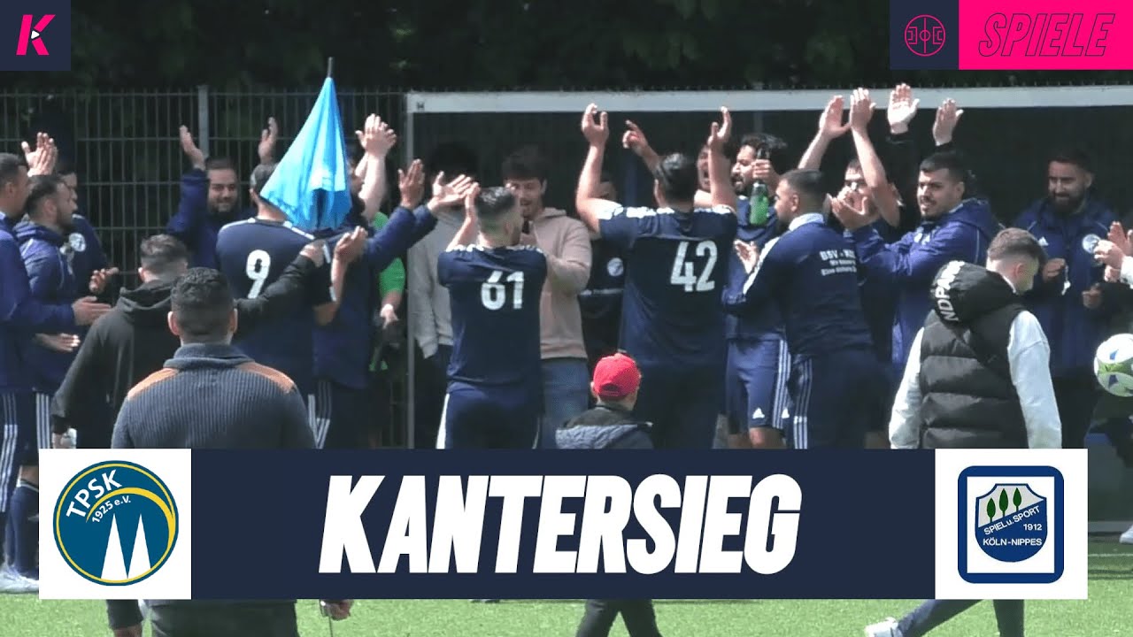 Aufstiegsparty nach Saisonfinale: TPSK feiert Kreisliga-Torjäger Hendem | TPSK III – Nippes 12 IV