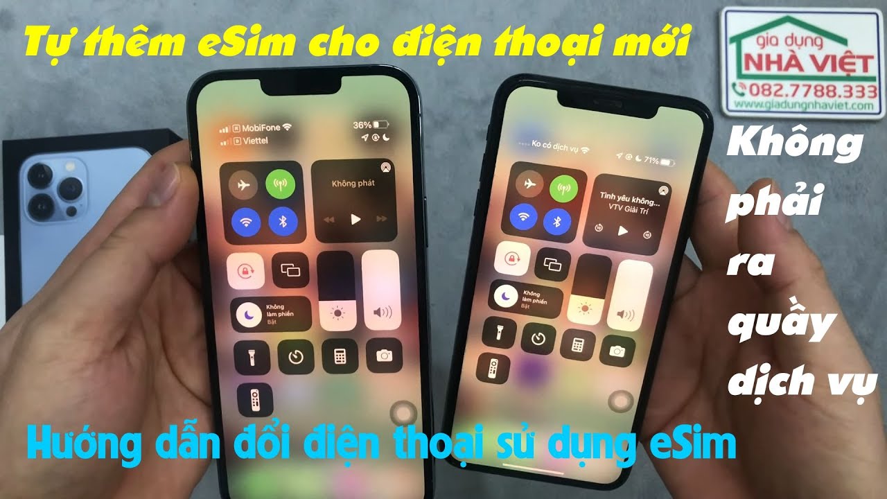 Hướng dẫn tự chuyển đổi eSim từ điện thoại cũ sang điện thoại mới tại nhà. Tự đổi e-Sim mobifone
