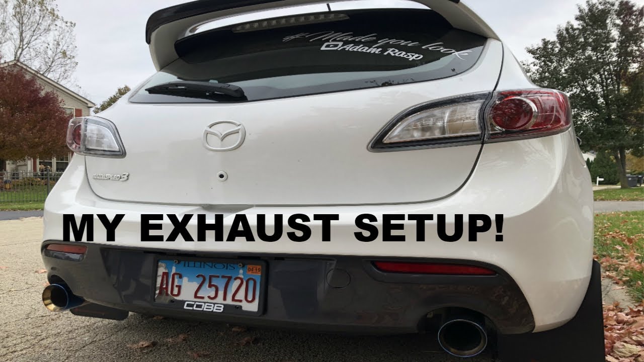 Stock Exhaust VS Resonator Delete+ New Tips(MAZDASPEED3)