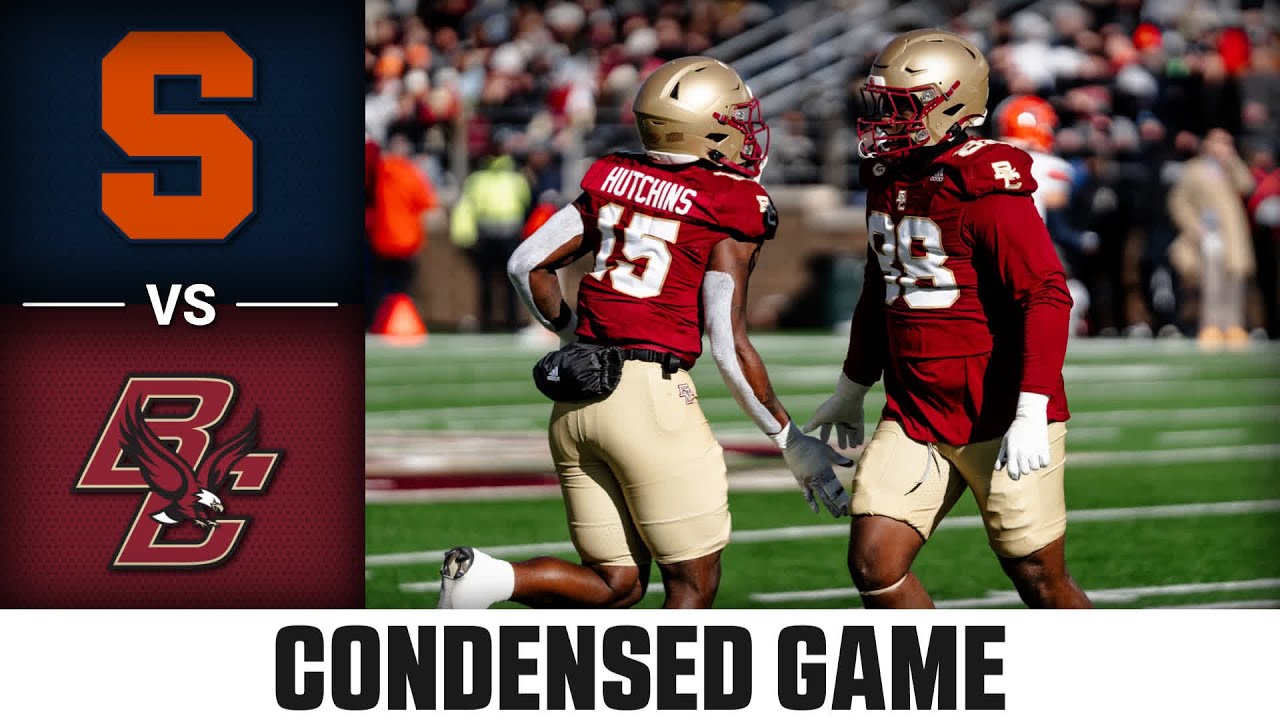 Syracuse vs. Boston College Condensed Game | 2024 ACC Football